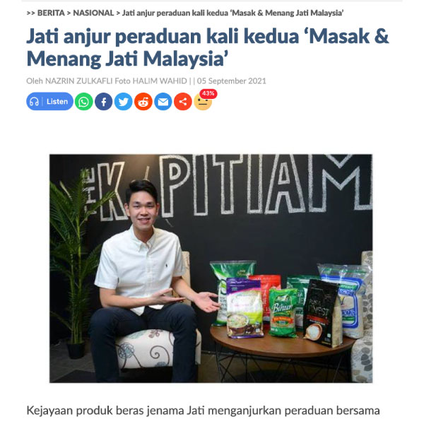 Jati anjur peraduan kali kedua 'Masak & Menang Jati Malaysia'