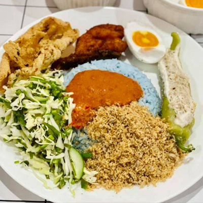 Nasi Kerabu Bunga Telang