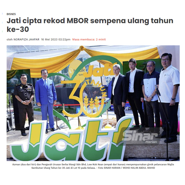 Jati cipta rekod MBOR sempena ulang tahun ke-30