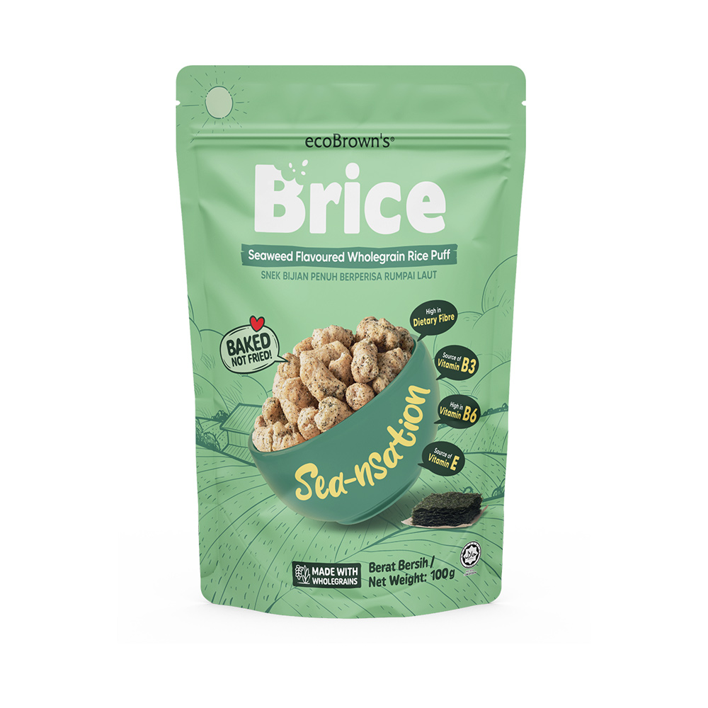 ecoBrown’s Brice Seaweed Flavoured Wholegrain Rice Puff
